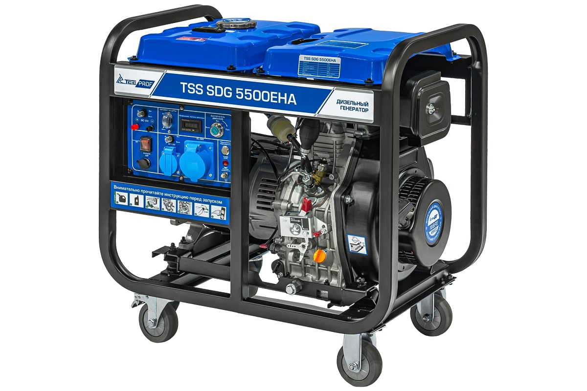 Дизель генератор TSS SDG 5500EHA в кожухе 1200