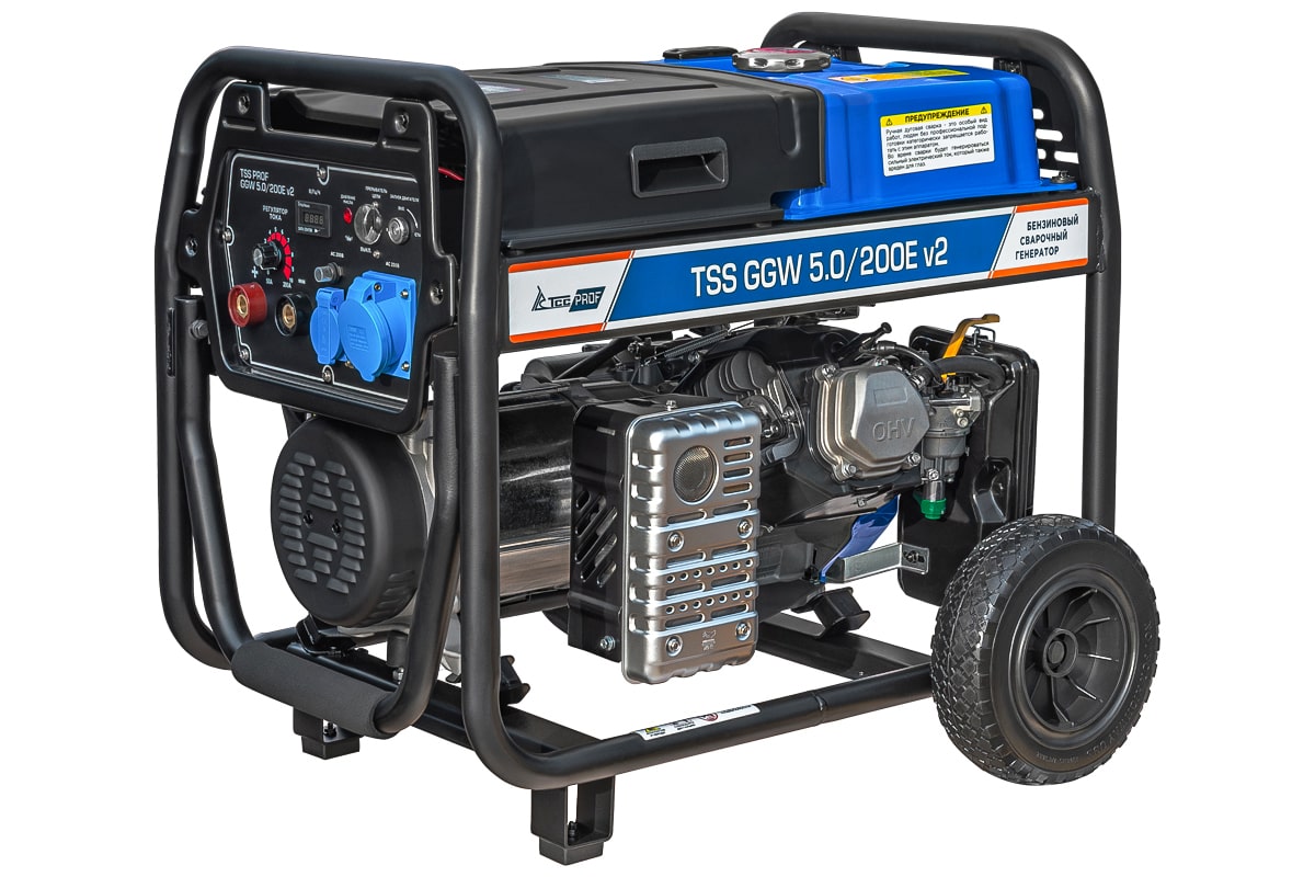 Бензиновый сварочный генератор TSS PROF GGW 5.0/200E v2