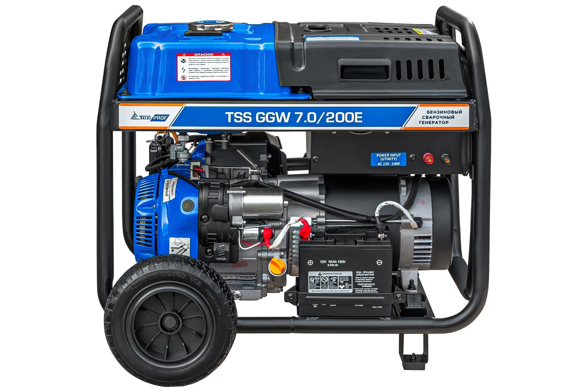 Бензиновый сварочный генератор TSS PROF GGW 7.0/200E