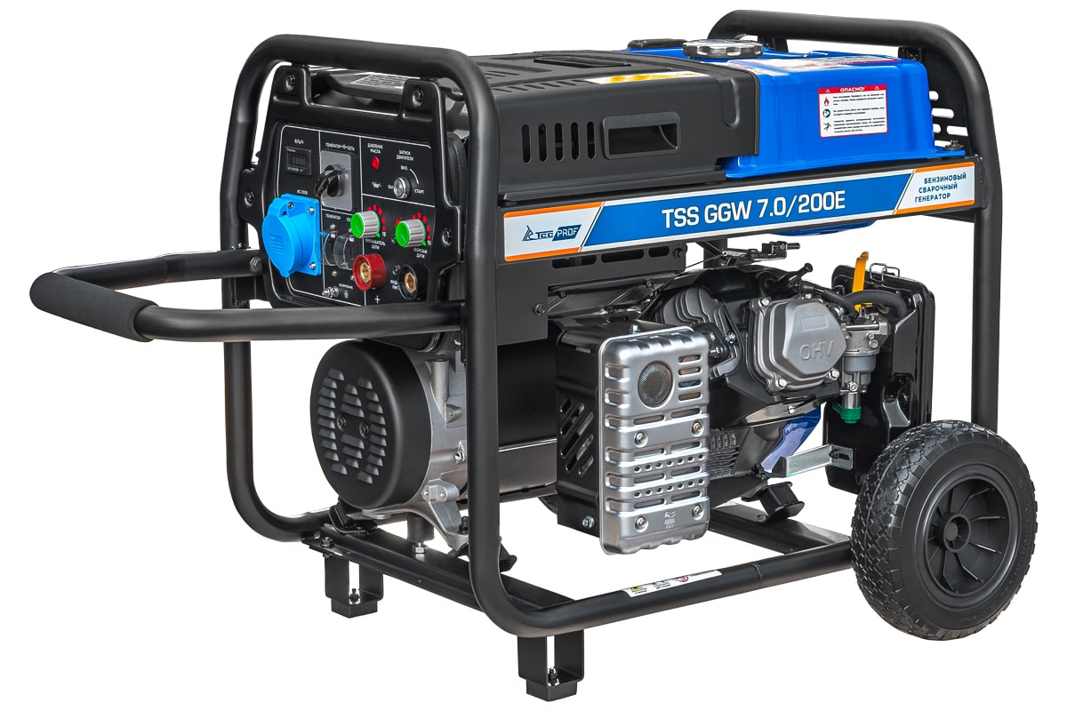 Бензиновый сварочный генератор TSS PROF GGW 7.0/200E