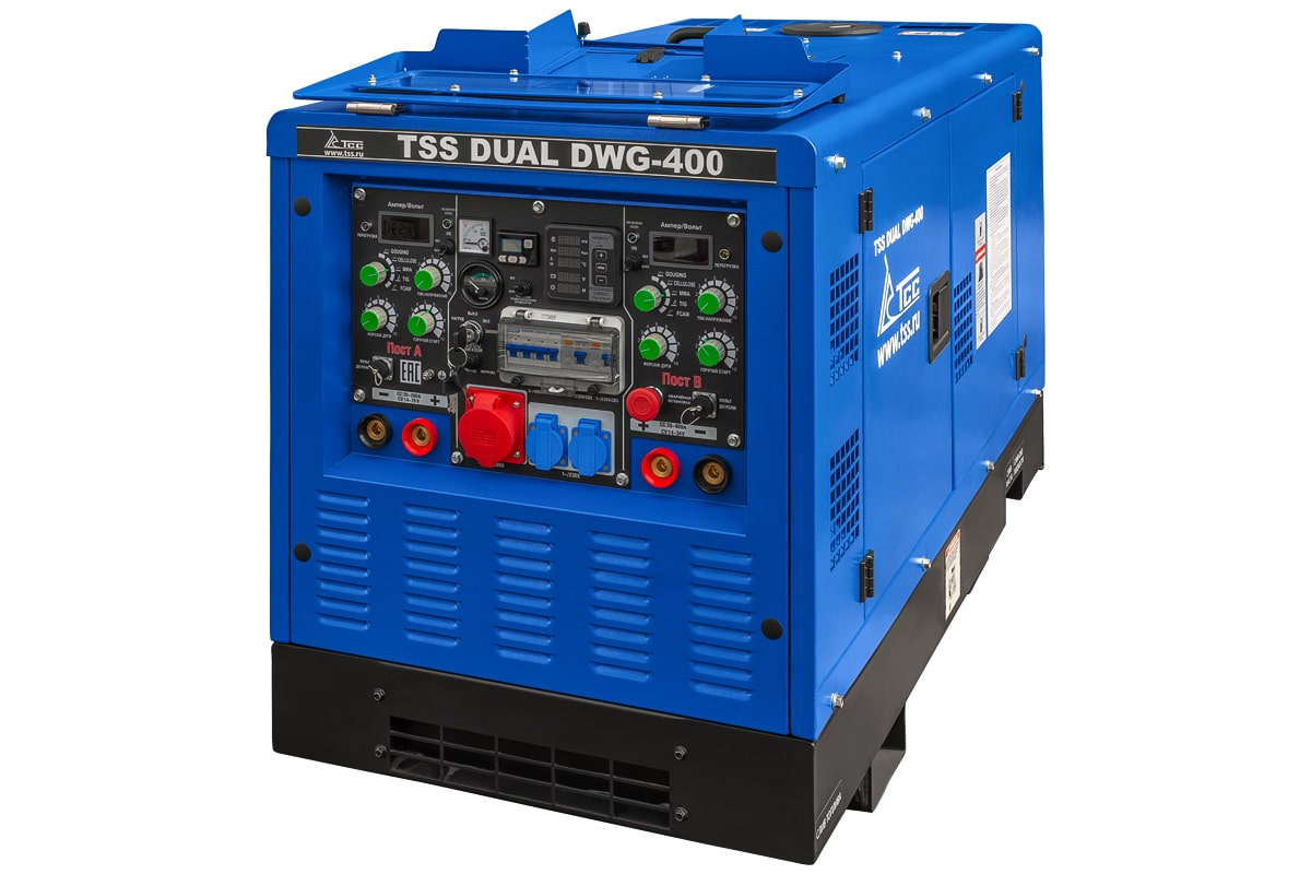 Двухпостовой дизельный сварочный генератор TSS DUAL DWG-400