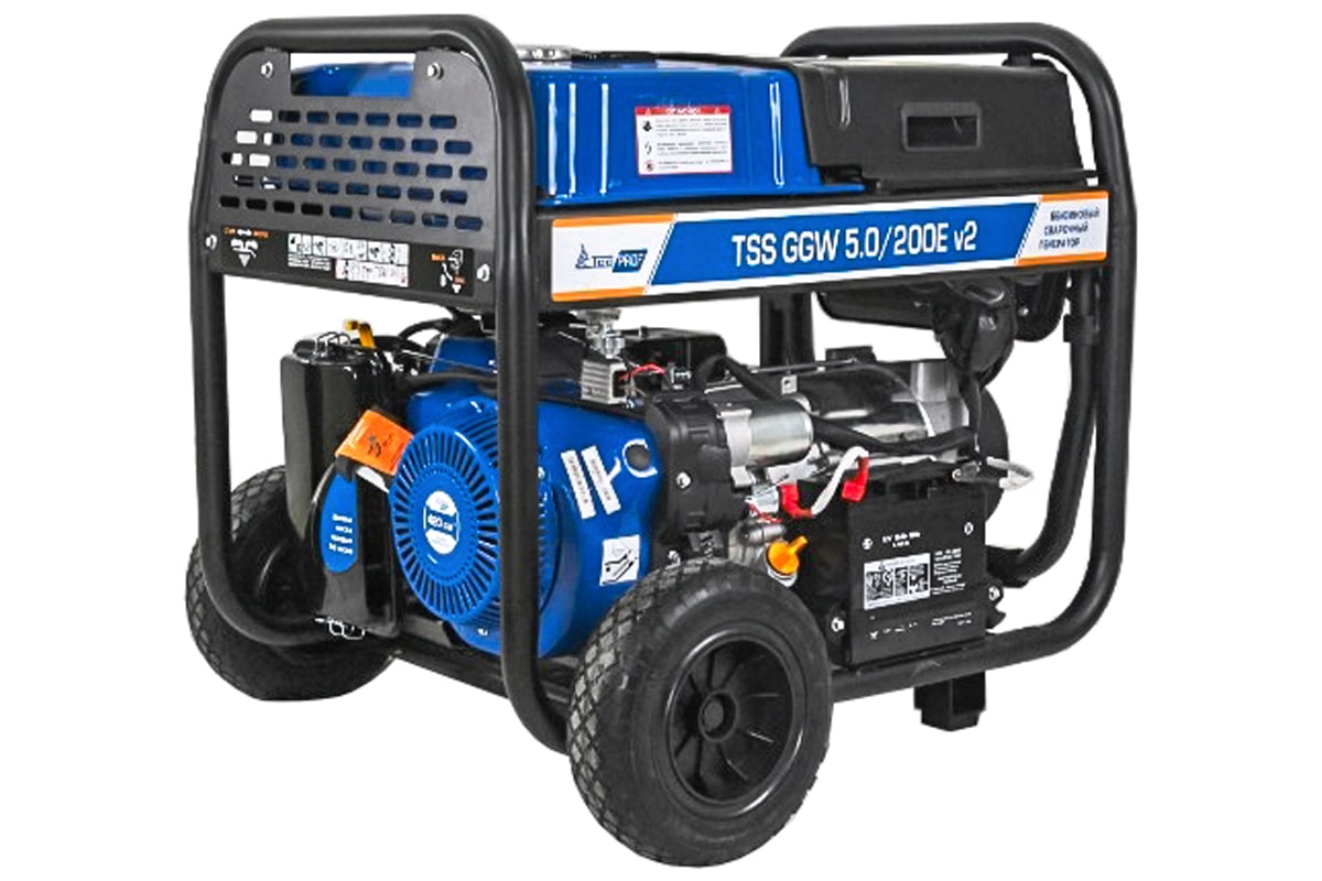 Бензиновый сварочный генератор TSS PROF GGW 5.0/200E v2