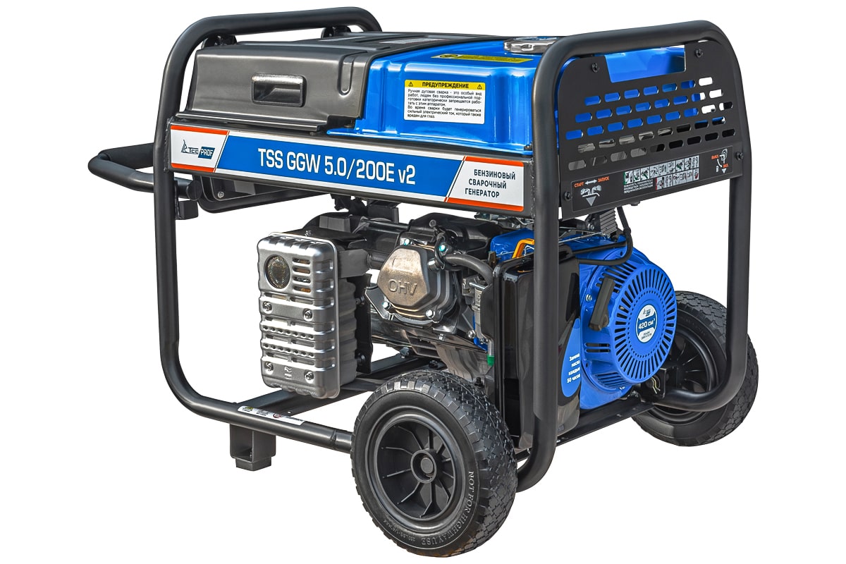 Бензиновый сварочный генератор TSS PROF GGW 5.0/200E v2