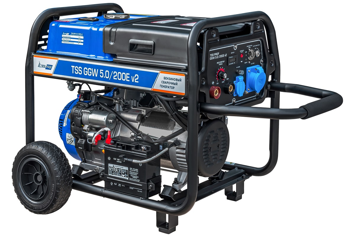 Бензиновый сварочный генератор TSS PROF GGW 5.0/200E v2