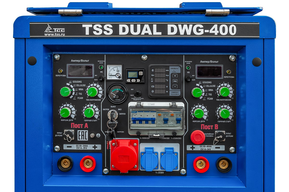 Двухпостовой дизельный сварочный генератор TSS DUAL DWG-400
