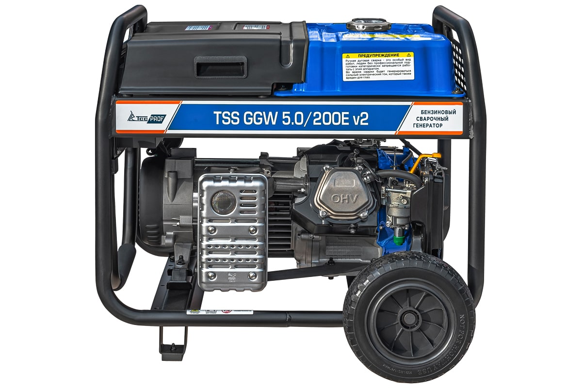 Бензиновый сварочный генератор TSS PROF GGW 5.0/200E v2