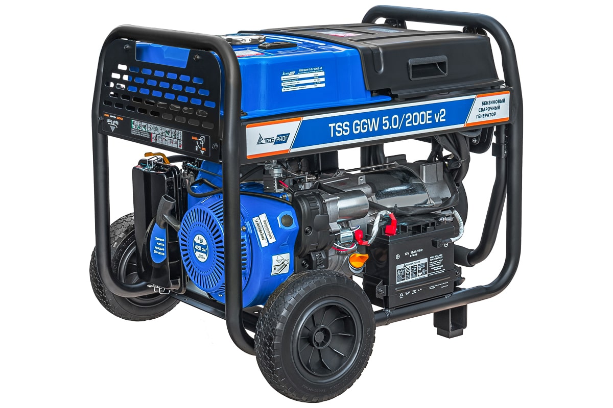 Бензиновый сварочный генератор TSS PROF GGW 5.0/200E v2
