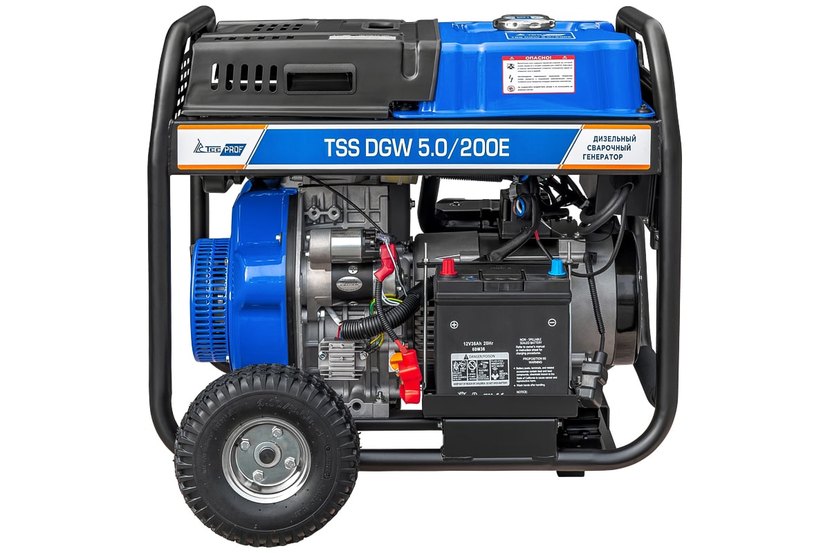 Дизельный сварочный генератор TSS PROF DGW 5.0/200E